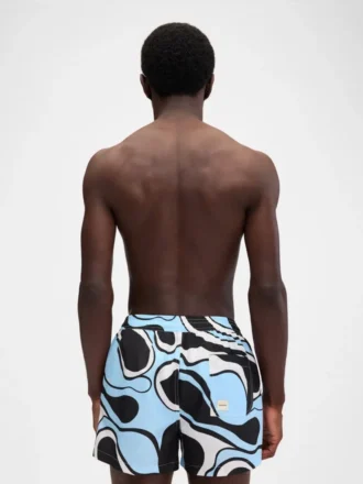 Puntini baddräkt Wavy Psyche-tryckade badshorts