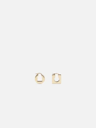 Örhängena Rond Carré Asymmetriska mini-ringörhängen Örhängena Rond Carré Asymmetriska mini-ringörhängen