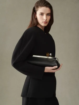 Salon-clutch Lång väska med spänne