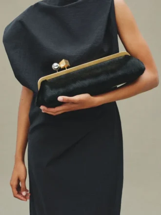 Salon-clutch Lång väska med spänne
