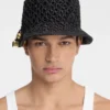 Spiaggia-buckethat Raffia-buckethat med charm