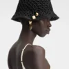 Spiaggia-buckethat Raffia-buckethat med charm