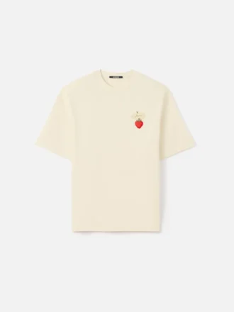 T-shirt med jordgubbsmotiv Logo-T-shirt med jordgubbsmärke