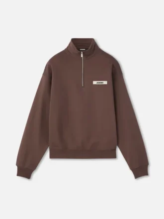 The Gros Grain sweatshirt med dragkedja och rullkrage Sweatshirt med dragkedja