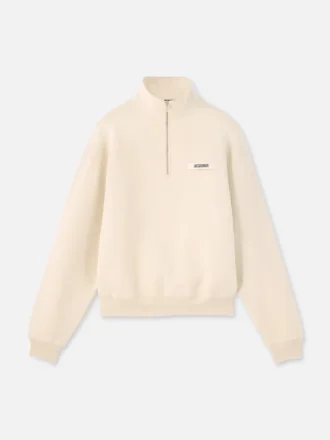 The Gros Grain sweatshirt med dragkedja och rullkrage Sweatshirt med dragkedja