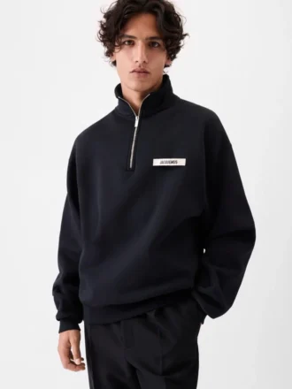 The Gros Grain sweatshirt med dragkedja och rullkrage Sweatshirt med dragkedja
