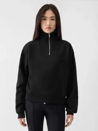 The Gros Grain sweatshirt med dragkedja och rullkrage Sweatshirt med dragkedja