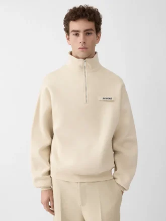 The Gros Grain sweatshirt med dragkedja och rullkrage Sweatshirt med dragkedja