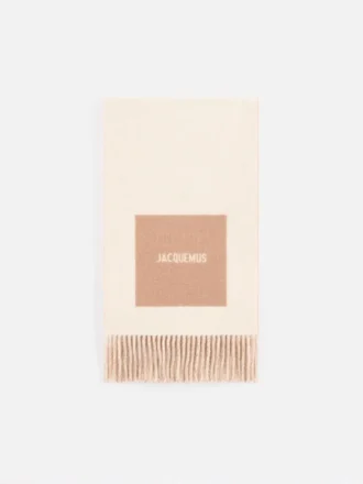 The Rond Carré-scarf Scarf med jacquardlogotyp
