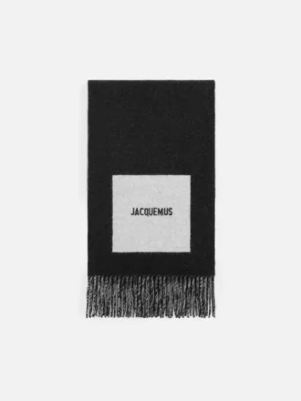 The Rond Carré-scarf Scarf med jacquardlogotyp