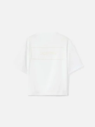 Torsade-t-shirt T-shirt med flockat logo