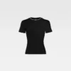 Tricot-t-shirt Asymmetrisk stickad t-shirt